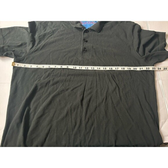 Men’s Robert Graham Polo Shirt Classic Fit Black Short Sleeve XL - Picture 6 of 7